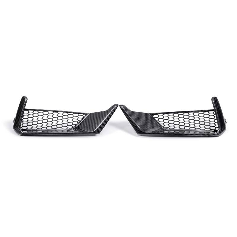Ford Mustang Bumper Inserts - Front - Anderson Composites - Carbon Fiber - `24-`27